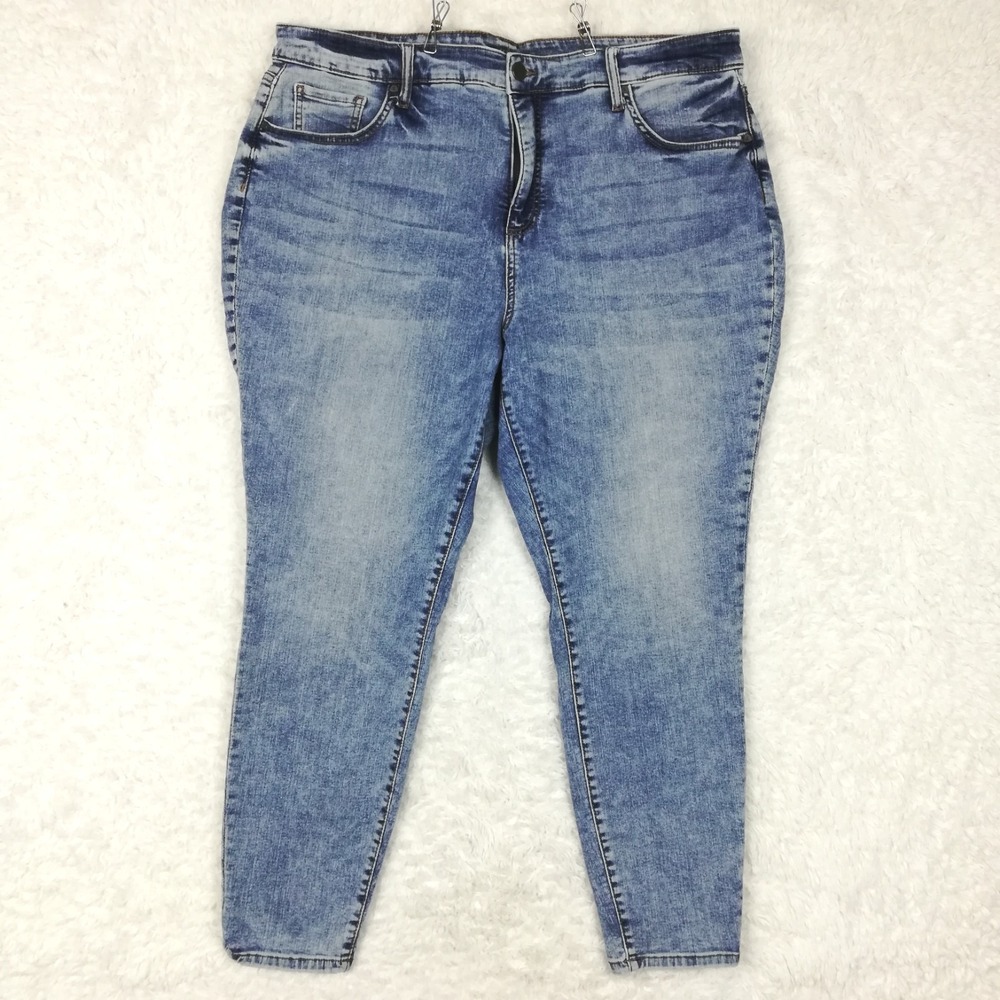 Kut From the Kloth Womens Jeans Fab Ab Ankle Skinny Blue Denim High Plus 20W